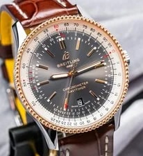 Breitling — Breitling Navitimer 41mm Red Gold Gray Dial Lucerne Limited of 188 Steel U17326 — Watch — resale