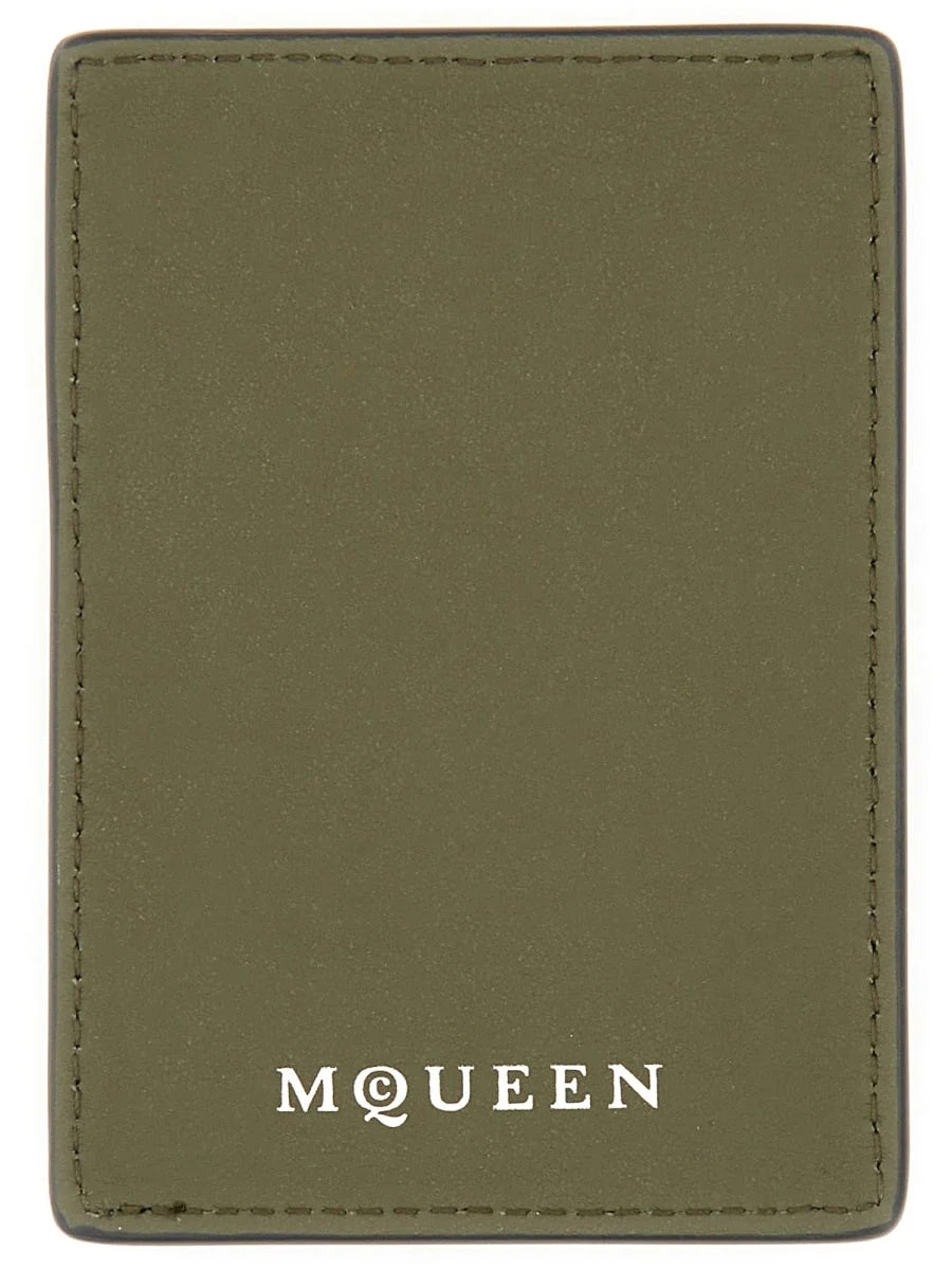 Alexander McQueen — Alexander Mcqueen Skull Magnetic Card Case — Main: Calf Skin Wallets — Handbag — resale