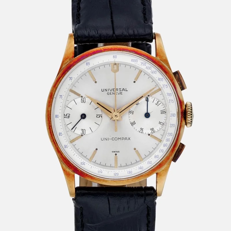 1940s Universal Genève Uni-Compax in Yellow Gold — Watch — resale