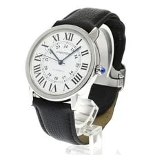 Cartier — Cartier Ronde Solo XL W6701010 42mm SS/Leather Silver #C16766 — Watch — resale