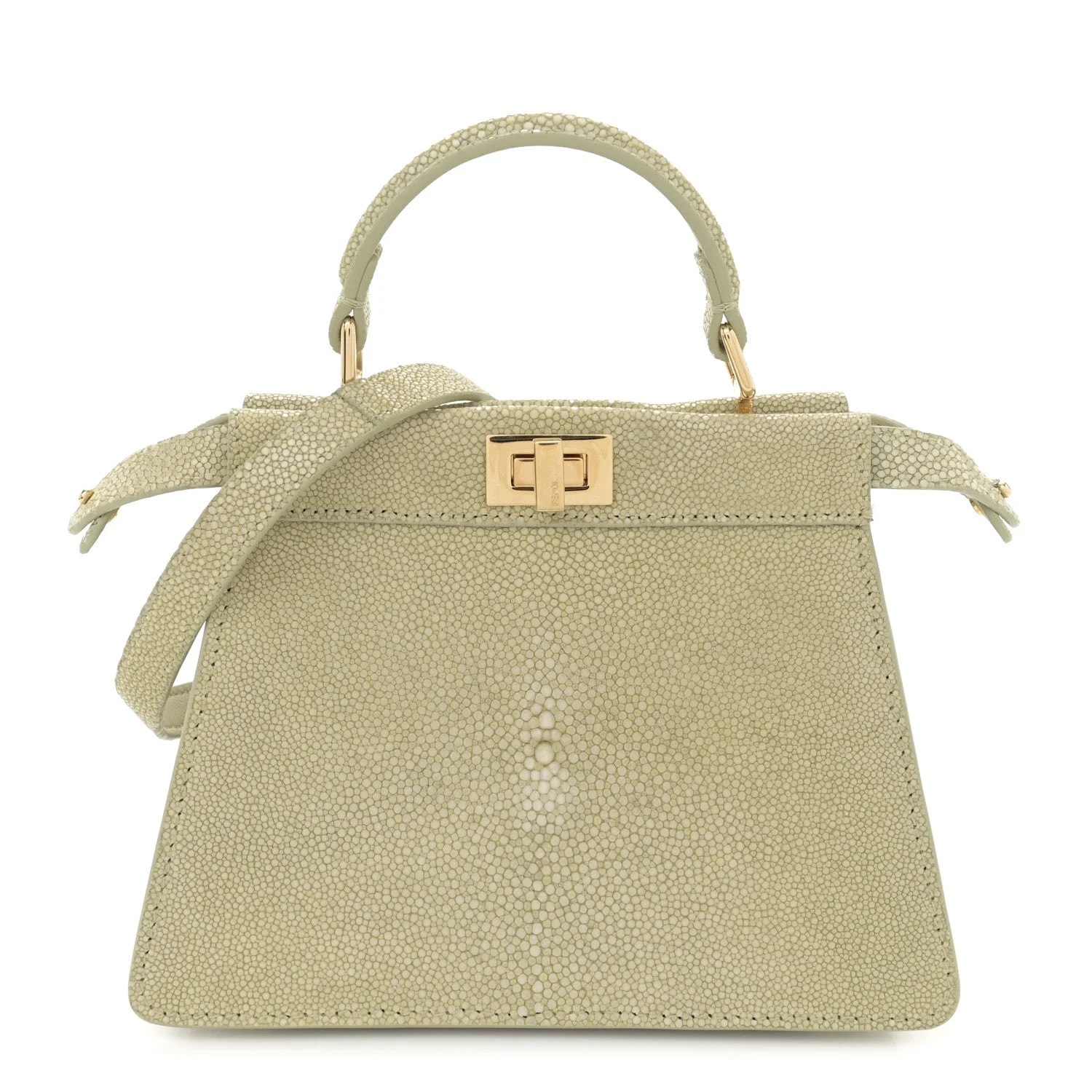 Fendi — Shiny Petite Peekaboo I SEE U Satchel — Handbag — resale