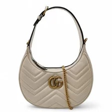 Gucci — Gucci Matelasse Small GG Marmont Half Moon Hobo (dp090126a3r) — Handbag — resale