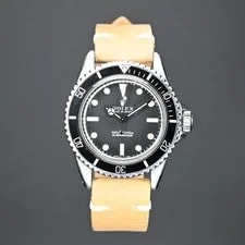 Rolex — Rolex Submariner Date 40mm Aftermarket Leather Strap 5512 1961 Box Msrp $17,000 — Watch — resale