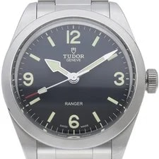 Tudor Ranger 39UNIT M79950-0001 Stainless Steel mensWatch Black