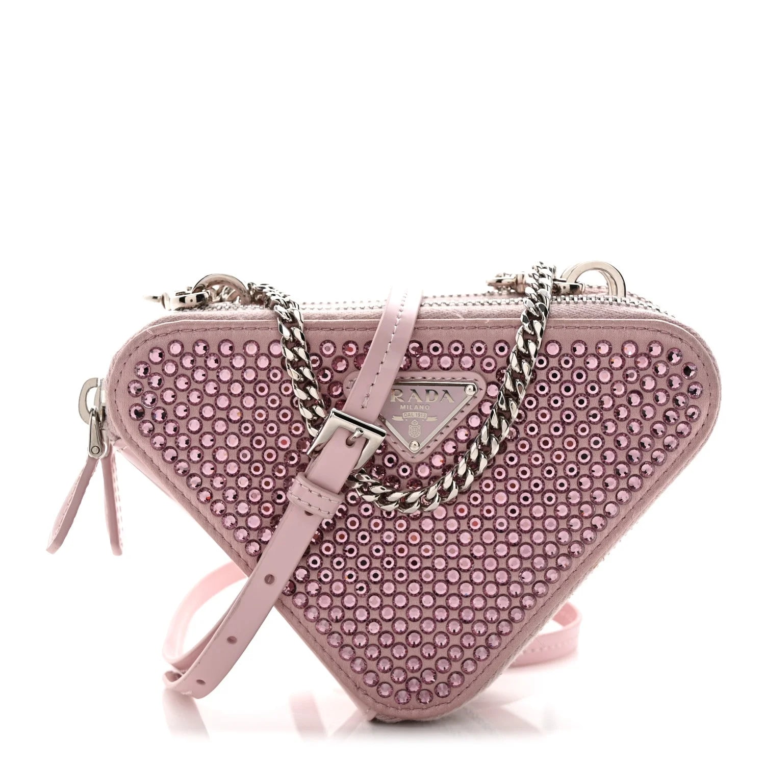 Prada — Mini Triangle Crossbody Alabastro — Handbag — resale