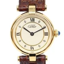 Cartier — Cartier Must Vendôme SM Vermeil Quartz Watches Gold/Ivory Dial — Watch — resale