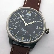 Omega — Big Swiss Military Marriage Omega Steel Case Pilots WW2 — Watch — resale