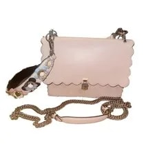 Fendi — Fendi Kan I Vitello Scalloped Includes Extra Floral Crossbody Strap — Handbag — resale