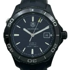 Tag Heuer — Tag Heuer Aquaracer 500M WAK2180 Black Stainless Steel Automatic — Watch — resale