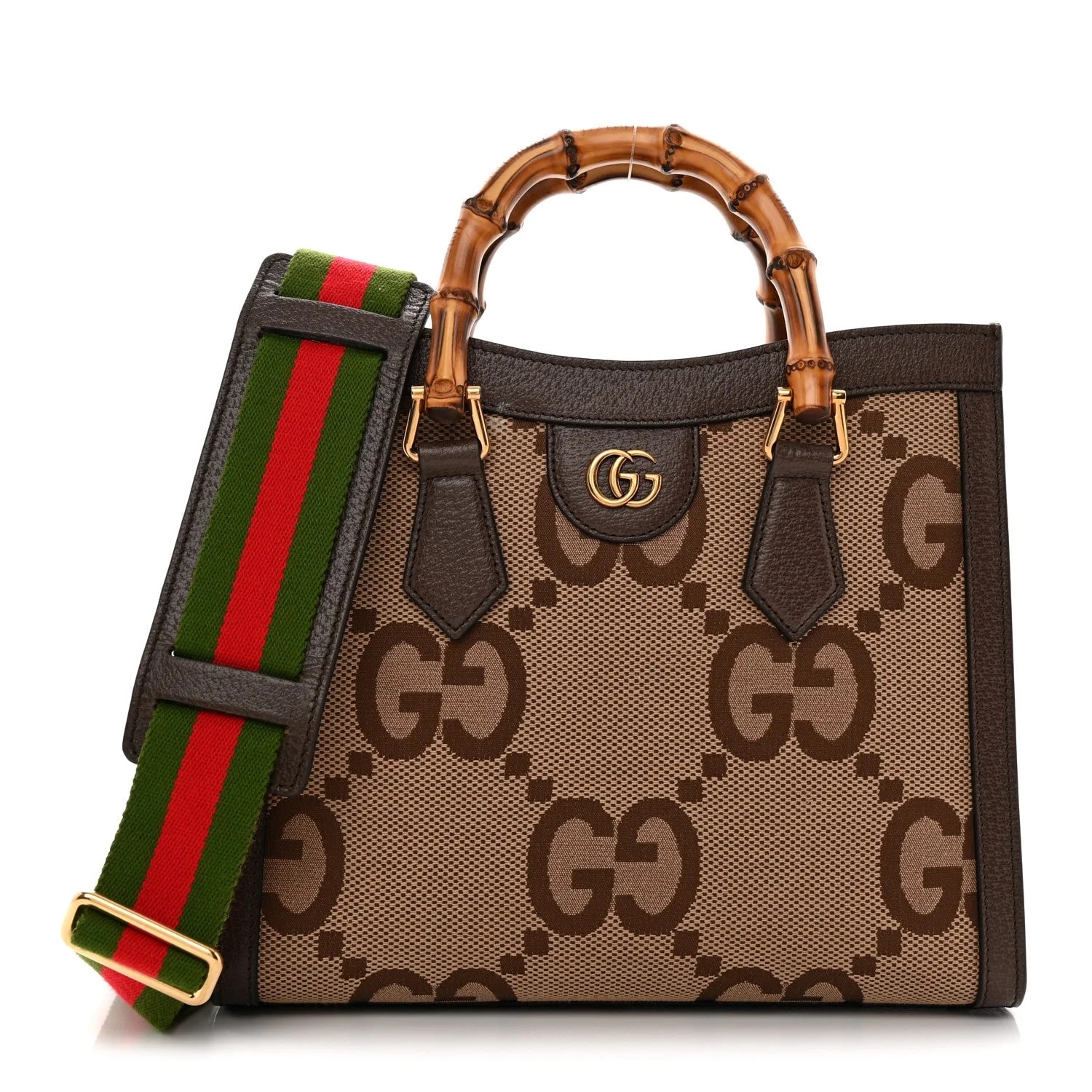 Gucci — Jumbo GG Textured Dollar Small Diana New Acero — Handbag — resale