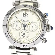 Cartier — Cartier W31030H3 Pasha 38mm Chronograph Automatic S Good Condition 8 — Watch — resale