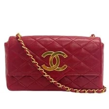 Chanel — Chanel Single Flap Double Chain Matelasse Coco Mark — Handbag — resale