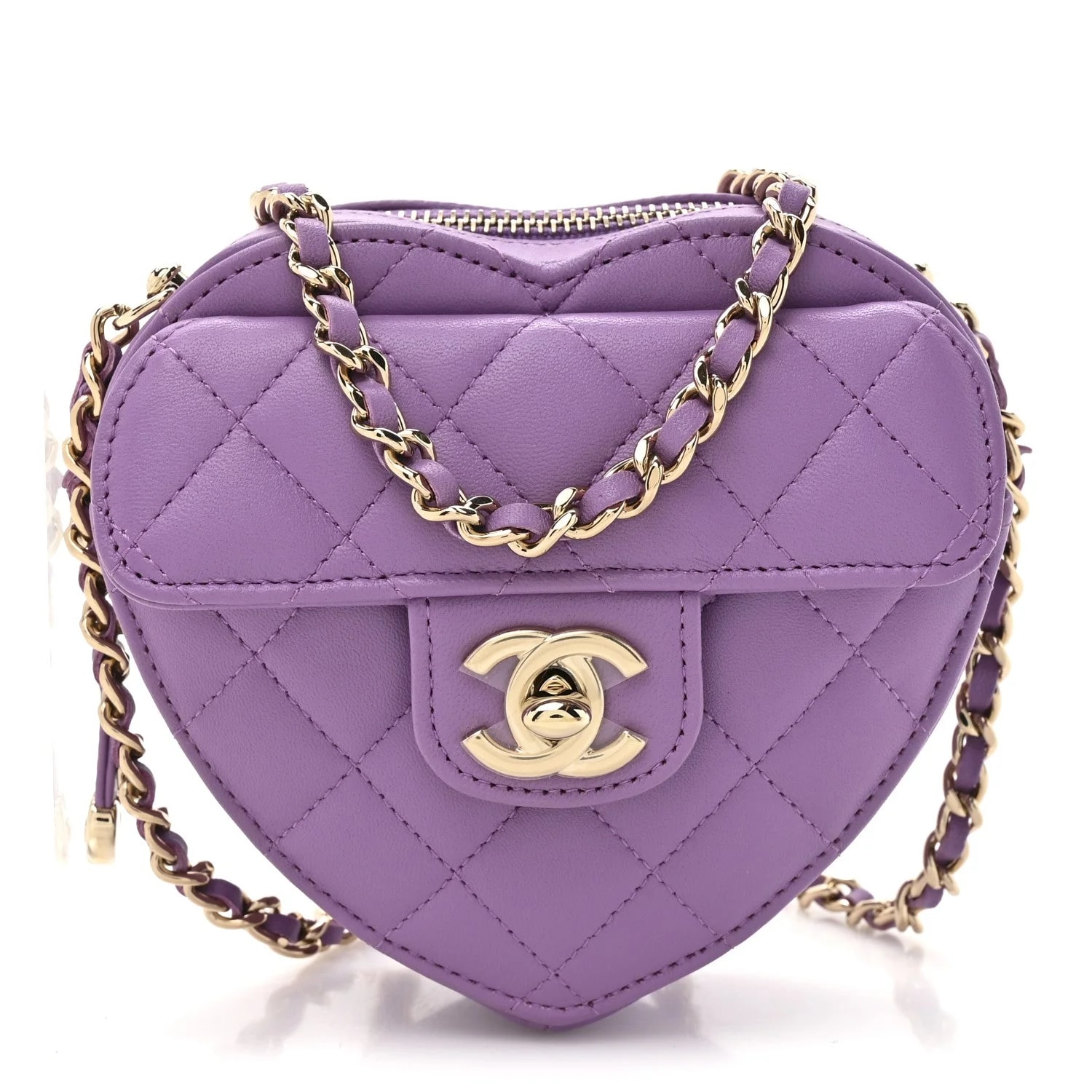 Chanel — CC in Love Heart With Chain — Handbag — resale