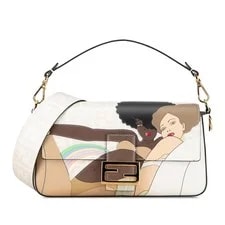 Fendi — Fendi Graphic Print Bikini Baguette Satchel — Handbag — resale