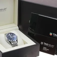 TAG Heuer — TAG Heuer Carrera Caliber 5 WAR211A-1 39mm SS Black Dial Automatic Date #C292 — Watch — resale