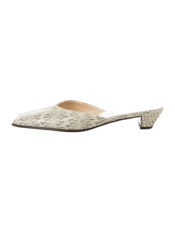 Miu Miu — Animal Print Mules — Designer Shoe — resale