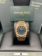 Audemars Piguet — Audemars Piguet 15400OR Blue Dial Rose Gold — Watch — resale