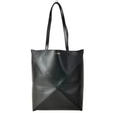 Loewe — Loewe Puzzle Fold Medium A657G50X01 Shiny Calf — Handbag — resale
