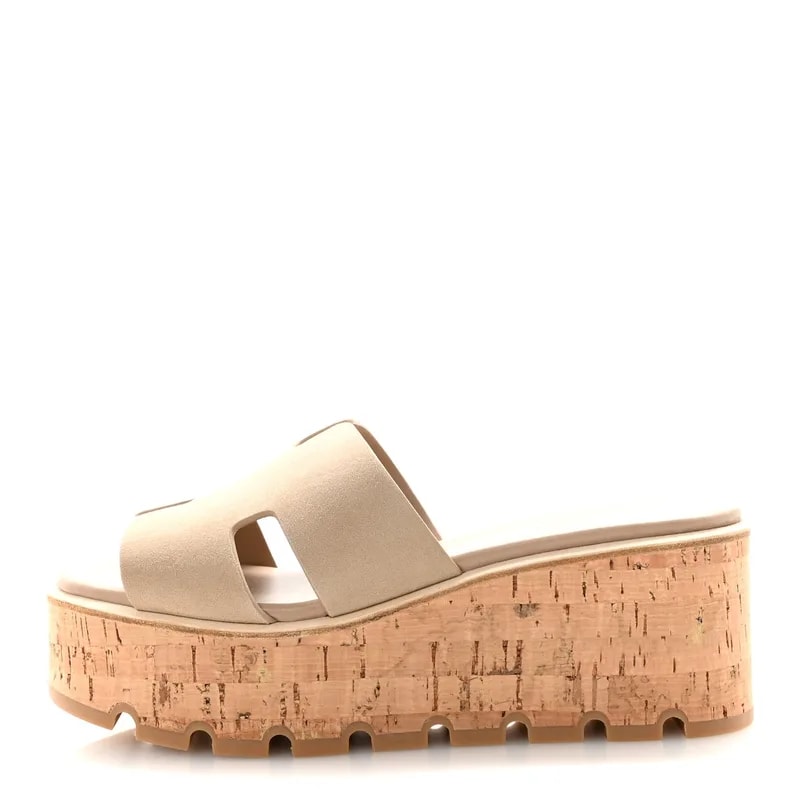 Hermès — Cork Eze 30 38 Argile — Designer Shoe — resale