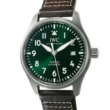 IWC — IWC Pilot IW328205 40mm Stainless Steel Green #SU3303 — Watch — resale