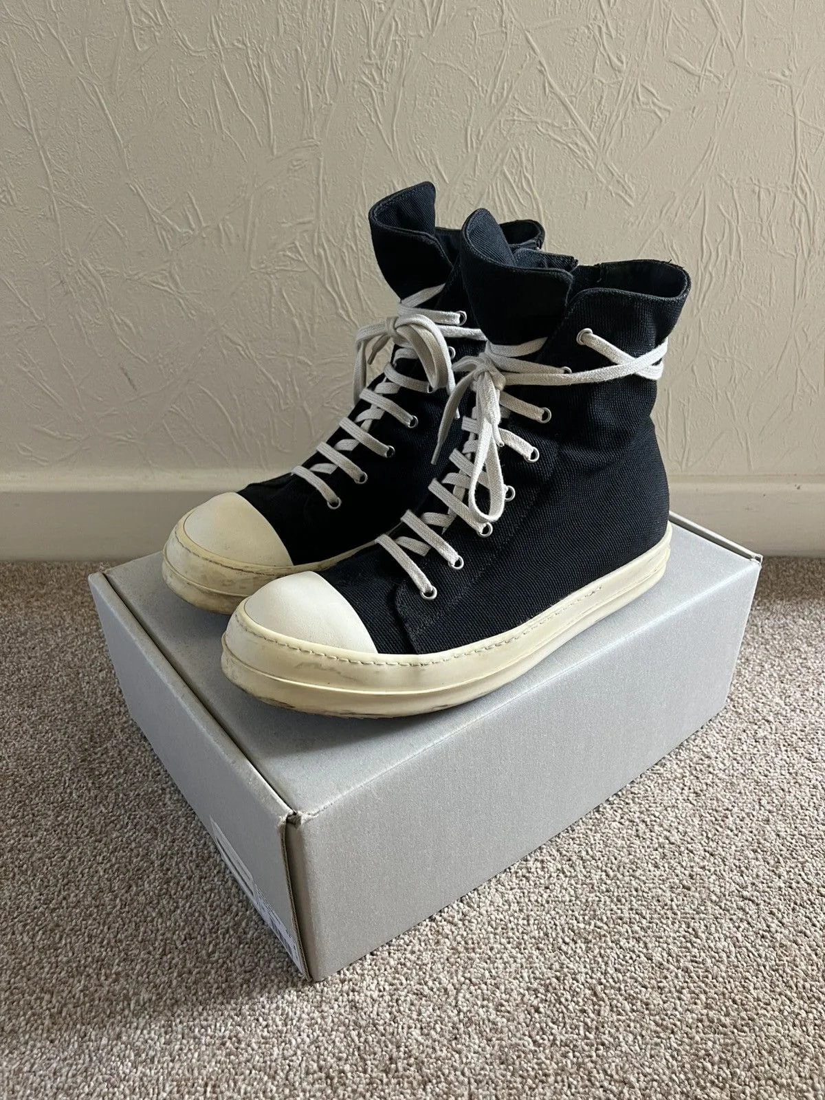 Rick Owens DRKSHDW — Rick Owens Drkshdw Scarpe Ramones Woven — Sneaker — resale