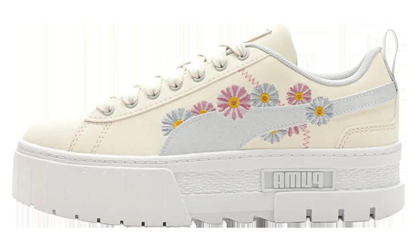 Puma — Mayze Wmns "Floral Embroidery Eggnog Ice" 394907 01 — Sneaker — resale
