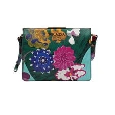 Prada — Prada -Color Flower Pattern Light Frame and 152754172 — Handbag — resale