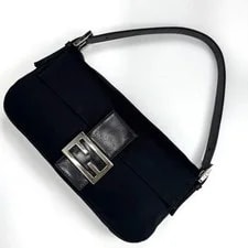Fendi — Fendi Baguette Buckle Accessory Cotton — Handbag — resale