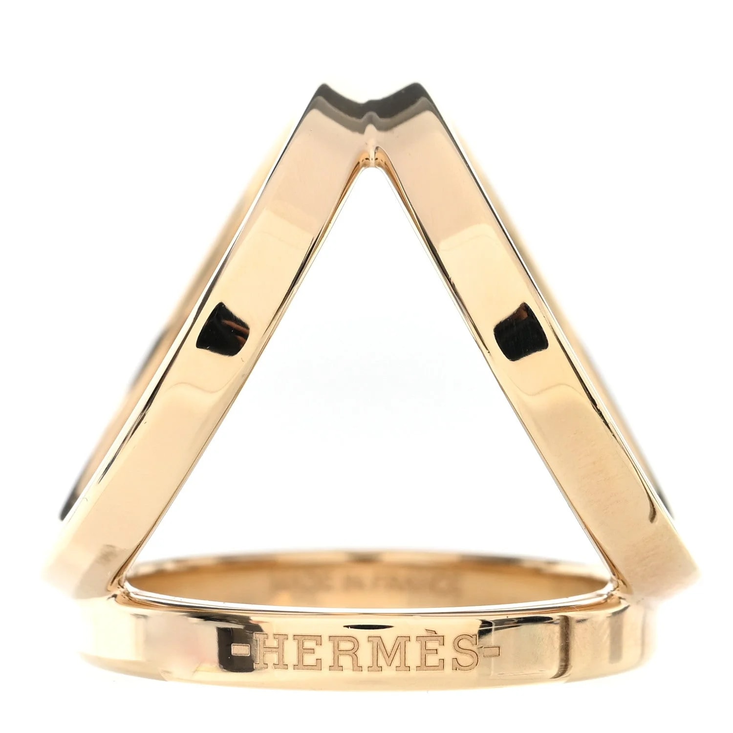 Hermès — Permabrass Trio Scarf Ring — Accessory — resale