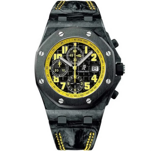 Worldofluxuryus — Audemars Piguet Royal Oak Offshore Chronograph Bumble Bee Carbon Man's — Watch — resale