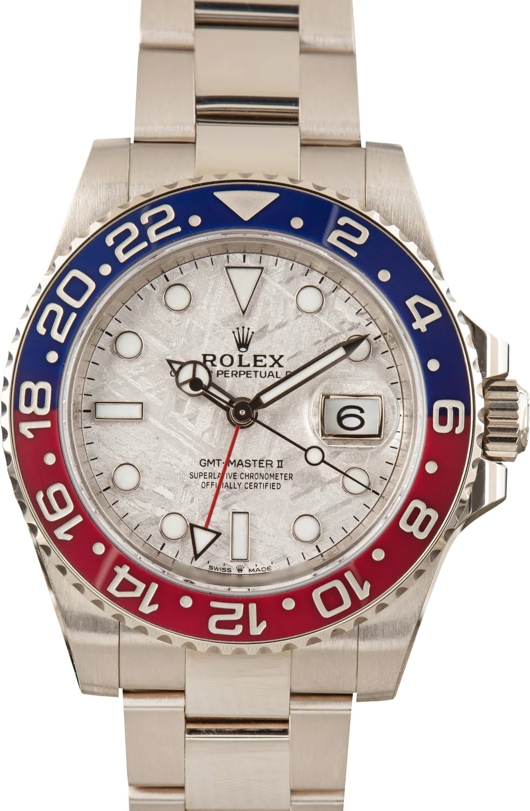 Rolex — 18k White Gold Rolex GMT-Master II Ref 126719 Meteorite Dial — Watch — resale