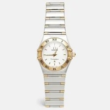 Omega — Omega Constellation 795.1203 Silver White Dial 18k Yellow Gold Stainless Steel — Watch — resale