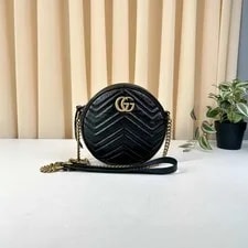 Gucci — Authentic Gucci GG Marmont Matelasse Round — Handbag — resale