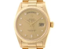 Rolex — Rolex Day-Date 10PD 18038A K18Yellow Gold 36mm Yellow Dial Automatic #DW1211 — Watch — resale