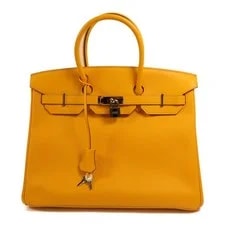 Hermès — Hermes PHW Birkin 35 Ambre — Handbag — resale