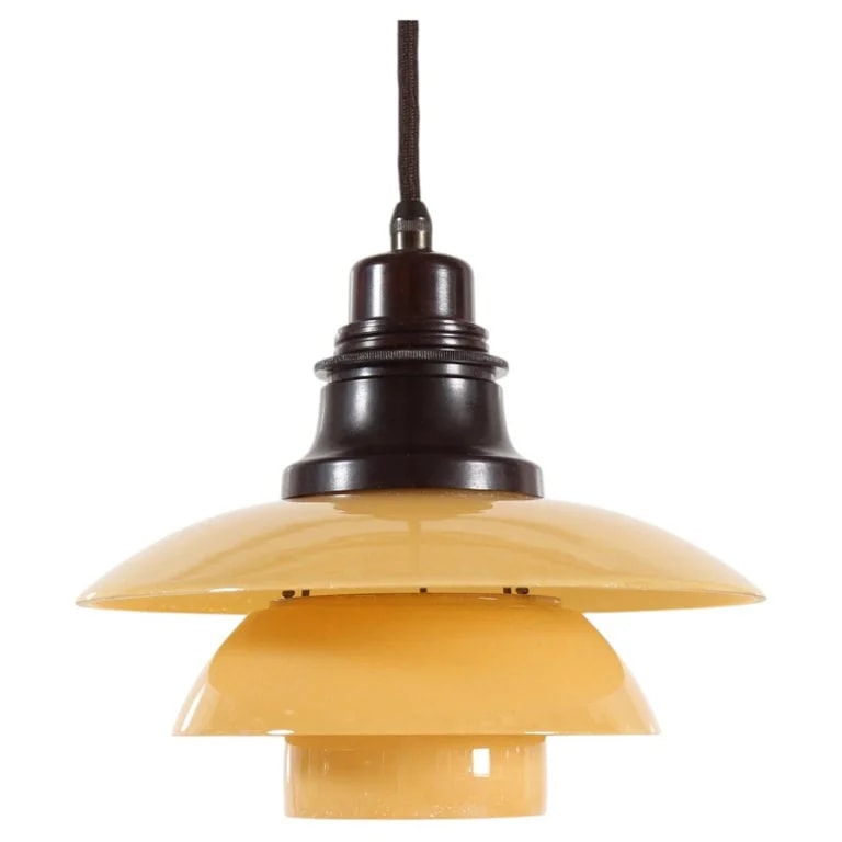 Louis Poulsen, Poul Henningsen — Danish Poul Henningsen Art Deco Pendant PH 2/2 With Shades, 1930s — Furniture — resale