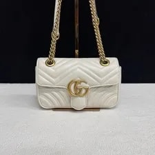 Gucci — Gucci Marmont Mini Matelassé Chain Crossbody — Handbag — resale
