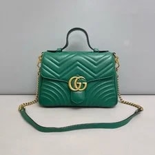 Gucci — Gucci GG Marmont Small Quilted Wave Crossbody - Very Good #BL2W2K — Handbag — resale