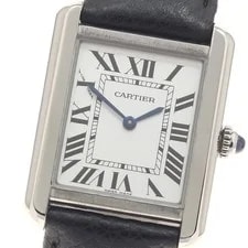 Cartier — Cartier Tank Solo SM WSTA0030 Silver Dial Quartz Watch_957846 — Watch — resale
