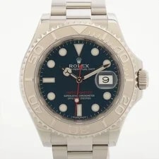 Rolex — Rolex Yacht-Master 40 116622 Pt×ss SS AT Blue Dial 1 Extra Link — Watch — resale