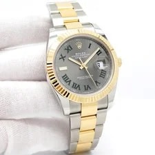 Rolex — Rolex 126333 Datejust 41 18K/SS With Slate Roman Dial on Oyster — Watch — resale