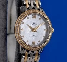 Omega — Omega DeVille Prestige 18K Gold Diamond - MOP - 424.25.24.60.55.001 — Watch — resale