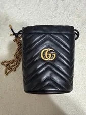 Gucci — Gucci GG Marmont Mini Bucket From Japan — Handbag — resale
