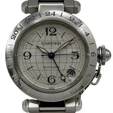 Cartier — Cartier Pasha C Meridien GMT W31029M7 Silver Stainless Steel F — Watch — resale