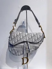 Dior — Dior Saddle ObliqueJacquard in With Hardware 25.5 X 20 X 6.5 Cm — Handbag — resale