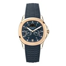 Patek Philippe — Patek Philippe Aquanaut 40MM Blue Arabic Numerals Dial Rose Gold — Watch — resale