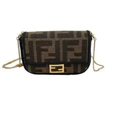 Fendi — Fendi Nano Baguette Trim Chain Crossbody — Handbag — resale