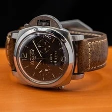 Panerai — Panerai Luminor 1950 Chrono Monopulsante 8 Days GMT Titanio Full Set PAM00311 — Watch — resale