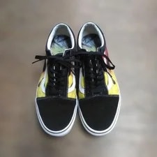 Vans — 9.0US Vans Old Skool US Standard Custom Product Fire Pattern Sneak — Sneaker — resale