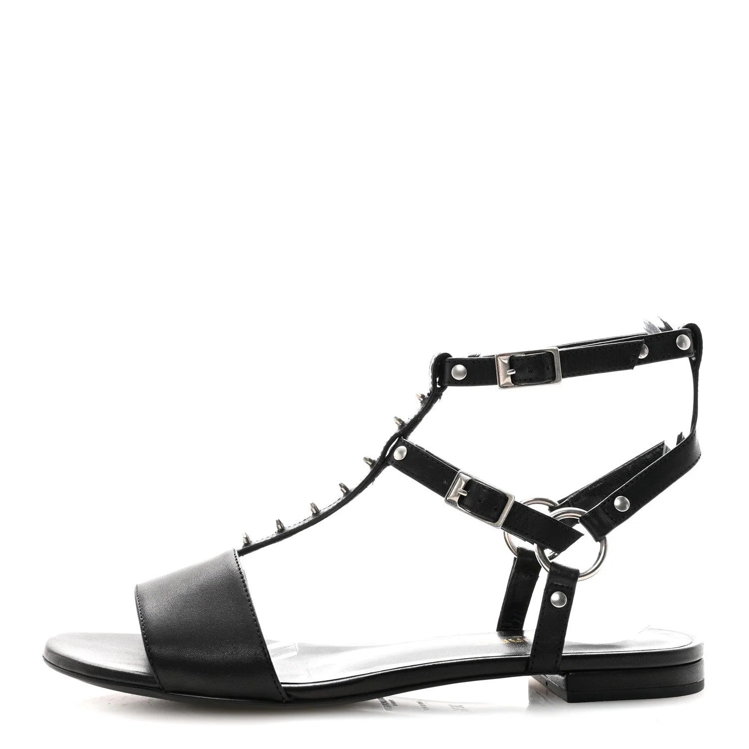 Saint Laurent — Studded Ankle Strap 36.5 — Designer Shoe — resale